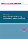 Buchcover Datenschutz bei Wearable Computing