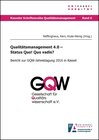 Buchcover Qualitätsmanagement 4.0 – Status Quo! Quo vadis?