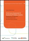Buchcover Performance Assessment of Residential PV Battery Systems