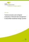 Buchcover Techno-economic and ecological evaluation of demand-side management in electrified residential energy systems