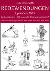 Buchcover Redewendungen: Episoden 2003
