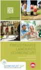 Buchcover Freizeitkarte Schweinfurt