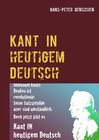 Buchcover Kant in heutigem Deutsch