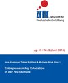 Buchcover Entrepreneurship Education in der Hochschule
