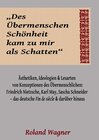 Buchcover "Des Übermenschen Schönheit kam zu mir als Schatten"