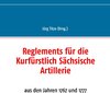 Buchcover Reglements für die Kurfürstlich Sächsische Artillerie
