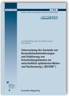 Buchcover Untersuchung des Zustands von Bestandsfundamentierungen und Etablierung von Entscheidungsbäumen zur wirtschaftlich optim
