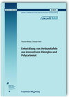 Buchcover Entwicklung von Verbundtafeln aus innovativem Dünnglas und Polycarbonat. Abschlussbericht.