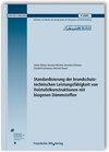 Buchcover Standardisierung der brandschutztechnischen Leistungsfähigkeit von Holztafelkonstruktionen mit biogenen Dämmstoffen