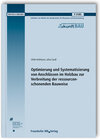 Buchcover Optimierung und Systematisierung von Anschlüssen im Holzbau zur Verbreitung der ressourcenschonenden Bauweise