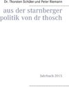 Buchcover Aus der Starnberger Politik von Dr. Thosch