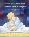Buchcover Schlaf gut, kleiner Wolf – Selamat tidur, si serigala. Zweisprachiges Kinderbuch (Deutsch – Malaysisch)