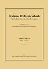 Buchcover Deutsches Rechtswörterbuch