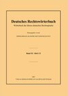 Buchcover Deutsches Rechtswörterbuch