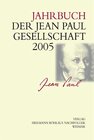 Buchcover Jahrbuch der Jean-Paul-Gesellschaft