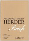 Buchcover Johann Gottfried Herder. Briefe.
