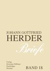 Buchcover Johann Gottfried Herder. Briefe.