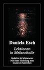 Buchcover Lektionen in Melancholie