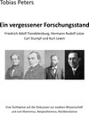 Buchcover Ein vergessener Forschungsstand - Friedrich Adolf Trendelenburg, Hermann Rudolf Lotze, Carl Stumpf und Kurt Lewin