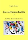 Buchcover Sens- und Nonsens-Gedichte 2