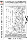 Buchcover PADP-Script 10: Blumen Sticken - Doodle Stitching oder wie Sticken Schritt für Schritt zur Passion wird!