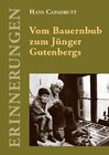 Buchcover Vom Bauernbub zum Jünger Gutenbergs