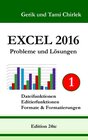 Buchcover Excel 2016 . Probleme und Lösungen . Band 1