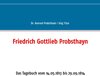 Buchcover Friedrich Gottlieb Probsthayn