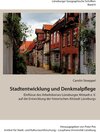 Buchcover Stadtentwicklung und Denkmalpflege