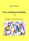 Buchcover Sens- und Nonsens-Gedichte 1