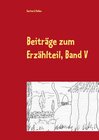 Buchcover Beiträge zum Erzählteil, Band V