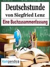 Buchcover Deutschstunde von Siegfried Lenz