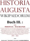 Buchcover Historia Augusta Wikipaedorum / Historia Augusta Wikipaedorum Buch III.
