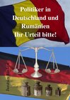 Buchcover Politiker in Deutschland und Rumänien