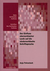 Buchcover Der Einfluss obersorbischer Lexik auf die niedersorbische Schriftsprache