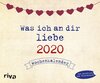 Buchcover Was ich an dir liebe 2020