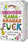 Buchcover Einhorn, Lama, Ananas, FUCK