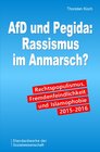 Buchcover AfD und Pegida: Rassismus im Anmarsch?