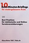 Buchcover Best Practices für telefonische und Online-Terminvereinbarungen