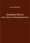 Buchcover Giordano Bruno - Leben, Werk und Wirkungsgeschichte