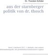 Buchcover Aus der Starnberger Politik von Dr. Thosch