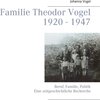 Buchcover Familie Theodor Vogel 1920 - 1947