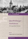 Buchcover Quedlinburger Anekdoten