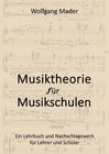 Buchcover Musiktheorie für Musikschulen