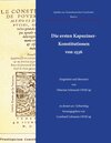 Buchcover Die ersten Kapuziner-Konstitutionen von 1536