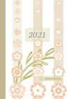 Buchcover 2021 Sarah Ela Joyne Kalender - Wochenplaner - Terminplaner - Design: Happy Flowers
