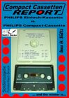 Buchcover Compact Cassetten Report - Philips Einloch-Kassette vs. Philips Compact-Cassette