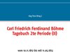Buchcover Carl Friedrich Ferdinand Böhme Tagebuch 2te Periode (II)