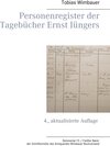 Buchcover Personenregister der Tagebücher Ernst Jüngers