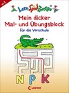 Buchcover LernSpielZwerge - Mein dicker Mal- und Übungsblock für die Vorschule